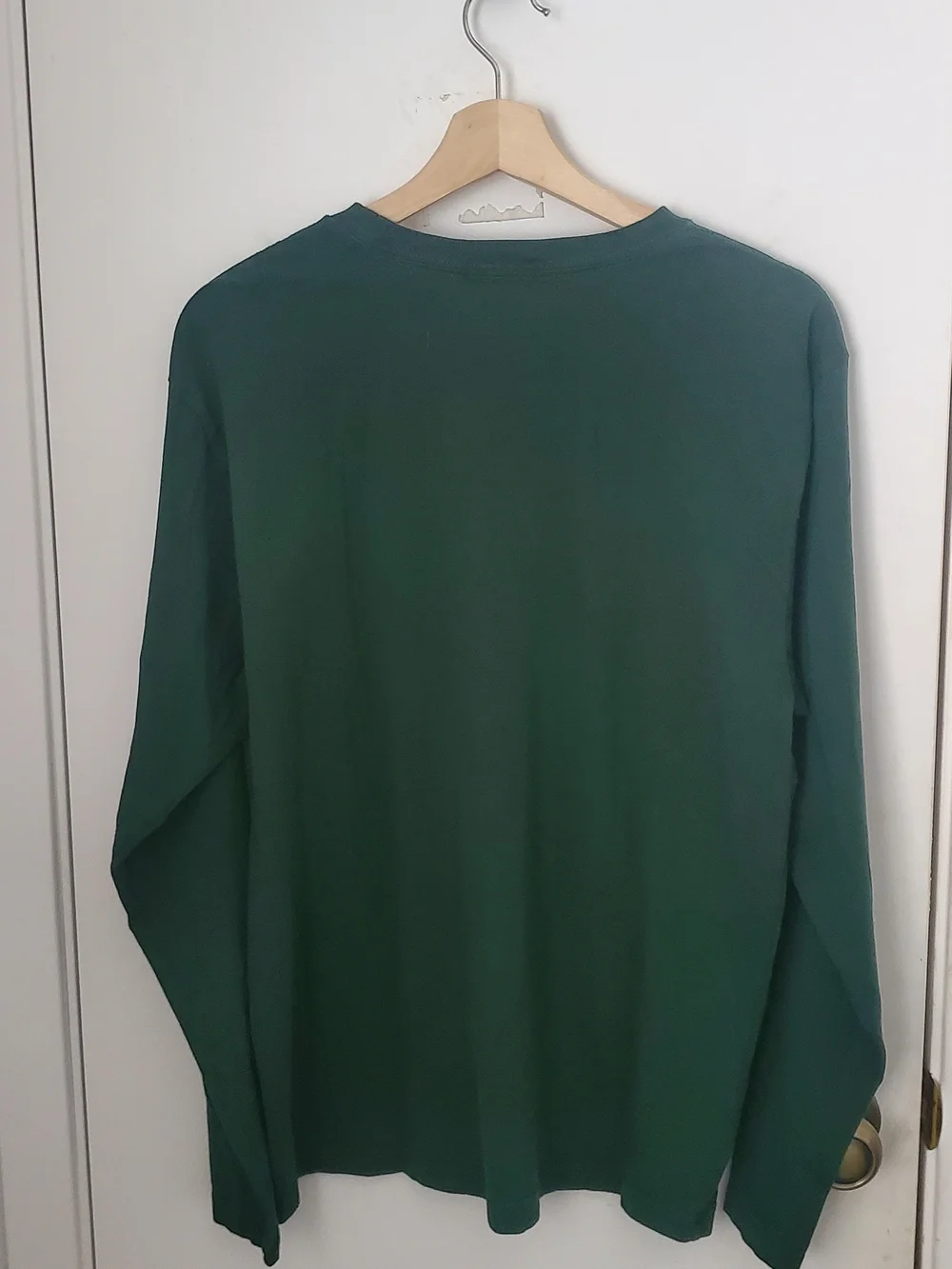 Ralph Lauren Forest Green Crew Neck Tee with Red Pony Accent